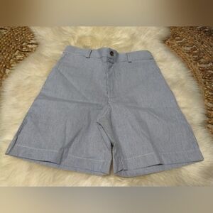 Stylish Gray Striped Kids' Shorts